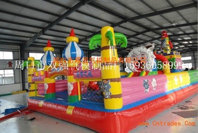 北京充氣大型玩具湖南充氣闖關氣模充氣水上闖關玩具氣墊